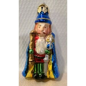 Thomas Pacconi Vintage Blown Glass Nutcracker King Christmas Ornament 2003